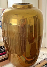Large Beautiful Solid Brass Vase 3 lbs 3.4oz Ten Inches Tall for sale  Shipping to South Africa
