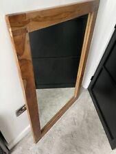 Large acacia mirror for sale  HUDDERSFIELD