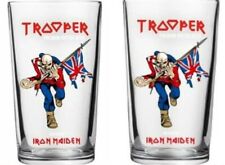 Juego de 2 vasos de cerveza Iron Maiden Trooper pinta 20 oz totalmente nuevos segunda mano  Embacar hacia Argentina