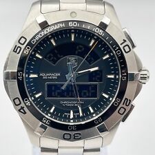 Relógio preto TAG Heuer Aquaracer cronógrafo quartzo cronômetro CAF1010.BA0821 comprar usado  Enviando para Brazil