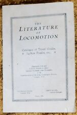 1934 literature locomotion for sale  LOWESTOFT