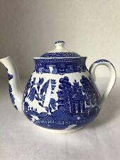 blue willow teapot for sale  KNUTSFORD
