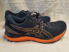 Used, Asics Trainers, mens size 9, Gel Cumulus, navy & bright orange running walking  for sale  Shipping to South Africa