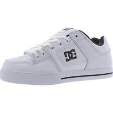 Used, DC Mens Pure White Leather Lace-Up Skate Shoes Sneakers 8 Medium (D) BHFO 8036 for sale  Shipping to South Africa