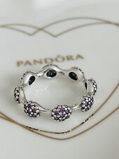 💜 PANDORA Ring  * PURPLE AMETHYST * Ring Size 58 RARE 💜 FREE DELIVERY 🚚📦, used for sale  CROYDON