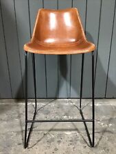 Barstool tan leather for sale  HYDE