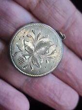Silver round locket for sale  BIRMINGHAM