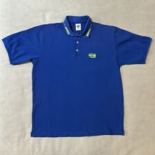 Usado, Camisa polo azul bandeira do Brasil manga curta tamanho XL Trilha D'Água comprar usado  Enviando para Brazil