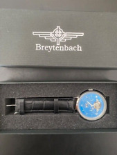 Breytenbach Men's Automatic Watch - Blue Face / leather Band NEW for sale  Shipping to South Africa