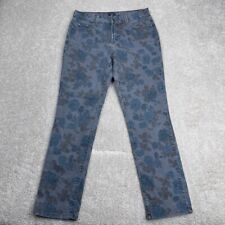 Used, NYDJ Jeans Womens 10 Blue Skinny Mid Rise Flowers Floral Lift Tuck Stretch for sale  Levant