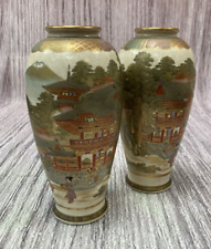 pair satsuma vases for sale  WEYMOUTH