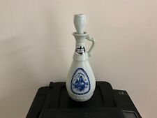 Used, Vintage Jim Beam Whiskey Decanter Bottle 1963 Delft Blue Sailboat Windmill for sale  Shipping to South Africa