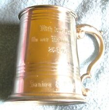 Pewter beer mug for sale  PRESTATYN