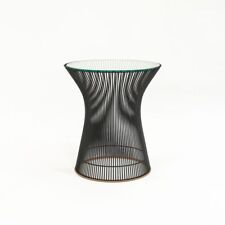 1960 Warren Platner para mesa lateral/final de alambre Knoll en acero y vidrio bronceado segunda mano  Embacar hacia Argentina