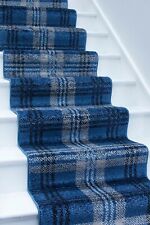 Blue tartan stair for sale  Shipping to Ireland