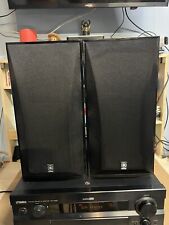 Yamaha ns-ap4400m 3-way bookshelf speakers TESTED WORKS Black Piano Finish for sale  Shipping to South Africa