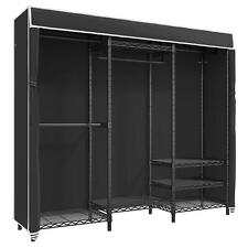 Open Box VIPEK Black Metal Rack with Black Cover,Adjustable Freestanding Closet, used for sale  Shipping to South Africa