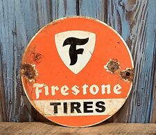 firestone metal sign for sale  Wethersfield