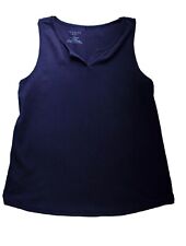 Camiseta Talbots feminina LP azul marinho sem mangas gola V comprar usado  Enviando para Brazil