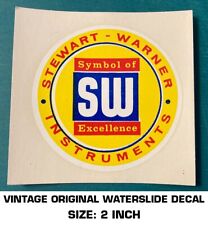 Usado, CALCOMANÍA DE AGUA ORIGINAL DE COLECCIÓN STEWART WARNER INSTRUMENTOS SW HOT ROD DRAG CARRERAS segunda mano  Embacar hacia Argentina