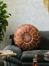 Footstool pouffe brown for sale  Shipping to Ireland
