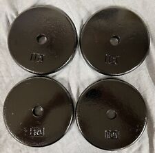 Lot of 4 Vintage Billard Barbell 2.5 lb Standard Weights Cast Iron 