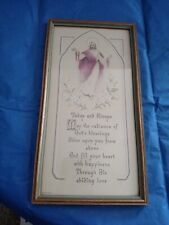 Used, Vintage Framed Buzza Motto Print 1940  Jesus for sale  Shipping to South Africa