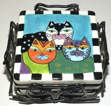 Whimsical cat square for sale  Goleta