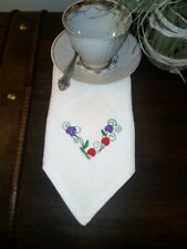 Cotton napkins embroidered for sale  LETCHWORTH GARDEN CITY
