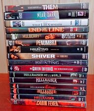 Lote de 16 títulos de DVD de terror Inc. Cinco secuelas de Hellraiser casi nuevo, usado segunda mano  Embacar hacia Mexico