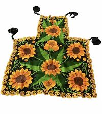 Sunflower apron handmade for sale  Shipping to Ireland