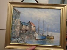 Oil acrylic harbour for sale  ROMFORD