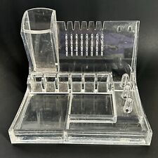 Clear Lucite Acrylic ORGANIZER Jewelry Cosmetics Makeup for sale  Shipping to South Africa