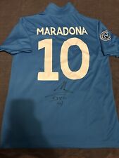 Camisa retrô rara Napoli assinada por Diego Maradona comprar usado  Enviando para Brazil
