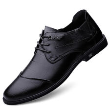 Zapatos informales para hombre punta gorra con cordones punta puntiaguda tacón zapatos ocio oficina negocios segunda mano  Embacar hacia Argentina