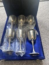 Silver goblets for sale  ANDOVER