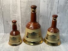 Wade Bells Old Scotch Whisky Bottles Set of Three, used for sale  Shipping to South Africa