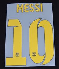 Official Barcelona Messi 10 2014/15 Football Name/Number Set Home Player Size til salgs  Frakt til Norway