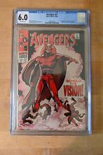 Usado, Avengers #57 CGC 6.0 OW PGS 1º aplicativo. The Vision Blk Widow Ultron App. (L001) comprar usado  Enviando para Brazil