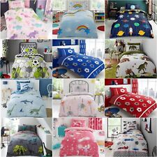 Kids Duvet Cover Set Children Boys Girls Bedding or Fitted Bed Sheet or Curtains, used for sale  Shipping to South Africa