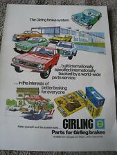 Girling braking systems for sale  BRISTOL