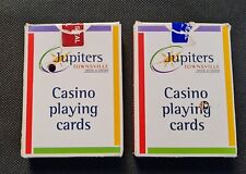 Baralho de cartas de baralho Australian Jupiter Casino Queensland par raro de vermelho e azul, usado comprar usado  Enviando para Brazil