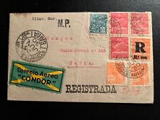 1930 Capa Correio Aéreo Brasil Registrada São Francisco Du Sul para Bahia comprar usado  Enviando para Brazil