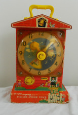 Vintage Fisher Price Brinquedos Caixa de Música Relógio de Ensino #998 Aurora NY EUA 1968 Funciona comprar usado  Enviando para Brazil