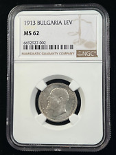 Reino de Bulgaria 1913 Lev *NGC MS-62* 3 años tipo último de los números de plata segunda mano  Embacar hacia Mexico