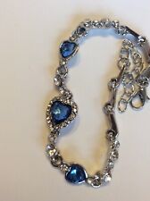 Heart bracelet blue for sale  ABERDEEN
