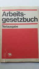 Arbeitsgesetzbuch ddr textausg gebraucht kaufen  Erfurt