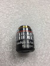 Genuine Nikon Plan Apo 4/0.20 160/- Microscope Objective FREE SHIPPING for sale  Shipping to South Africa
