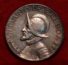 Moneda extranjera de plata Balboa 1930 Panamá 1/4 segunda mano  Embacar hacia Argentina