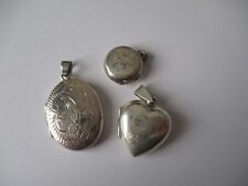 Sterling silver lockets for sale  MATLOCK